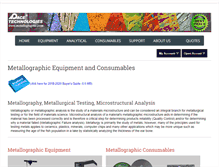 Tablet Screenshot of metallographic.com